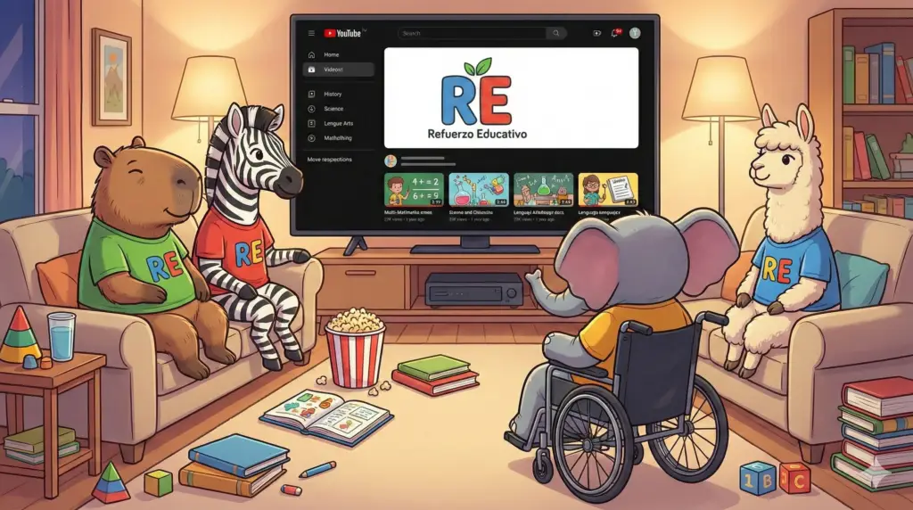 la capibanda viendo videos de youtube