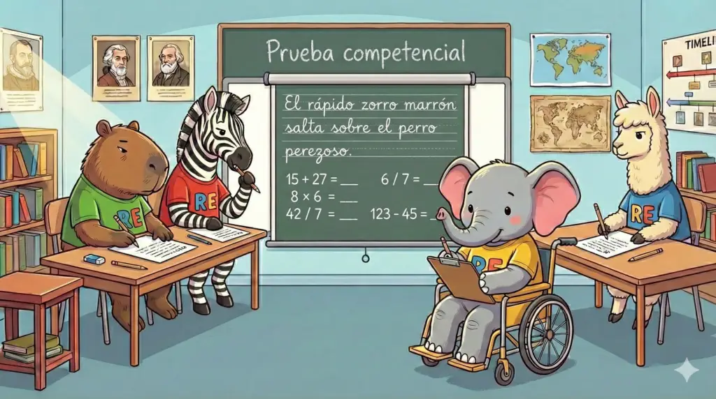 la capibanda en una prueba competencial