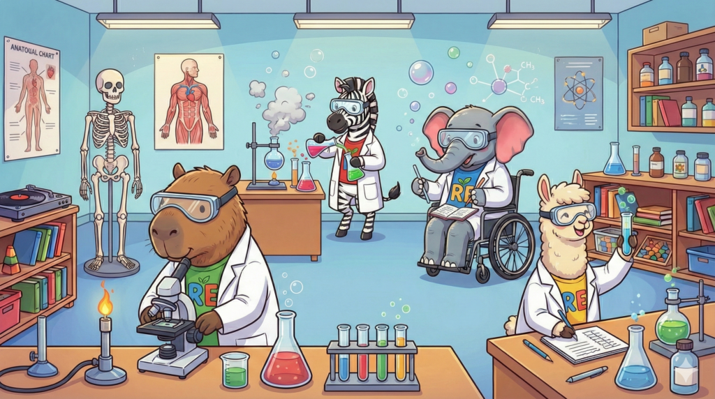 la capibanda en el laboratorio