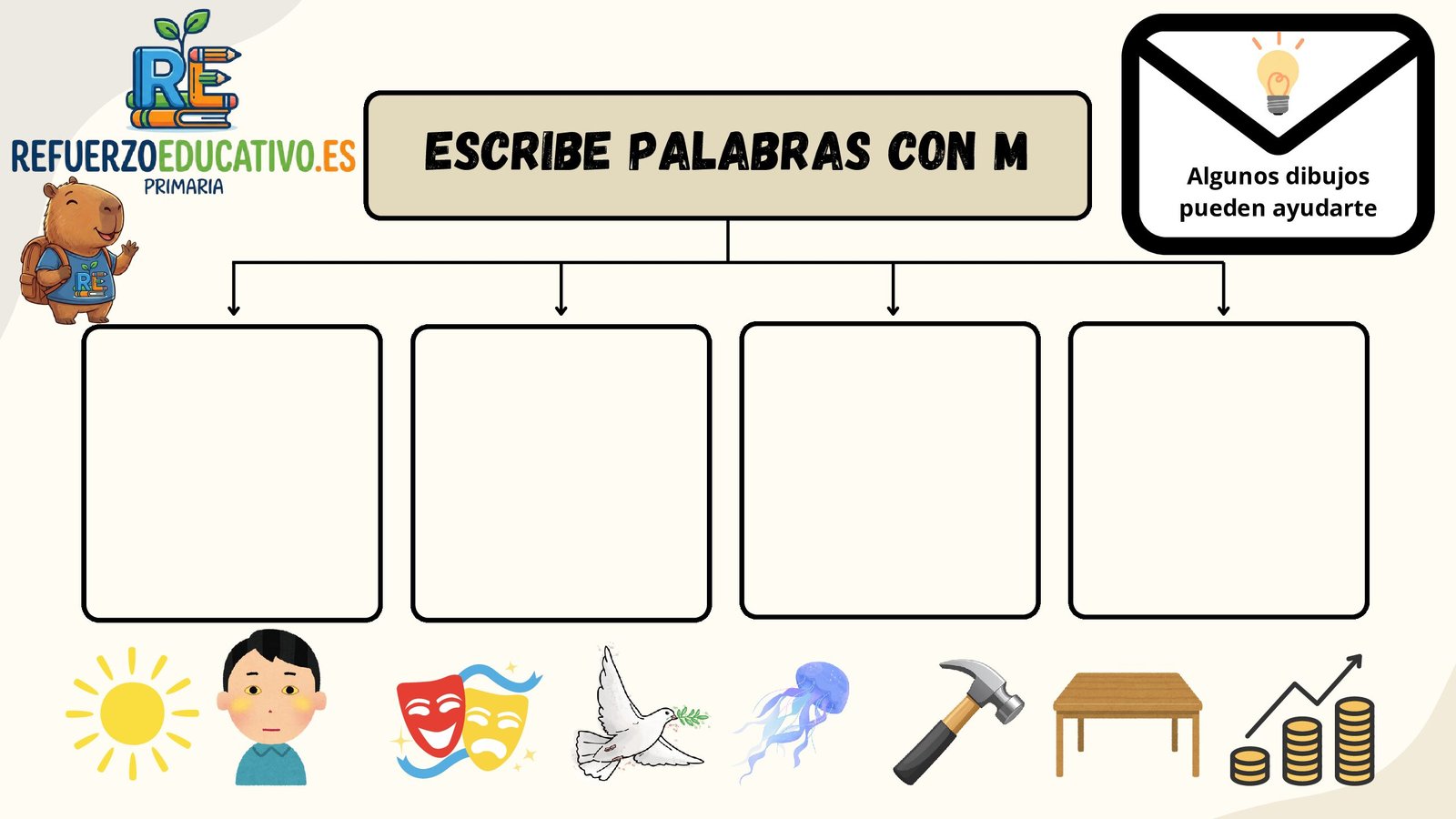 Ficha imprimible: Ortografía y vocabulario: fichas para Primaria