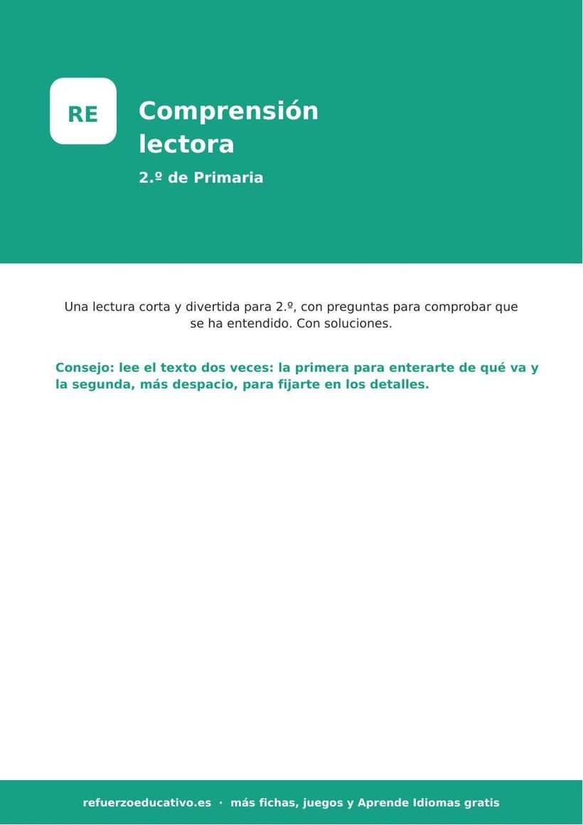 comprension 2 primaria lectura portada