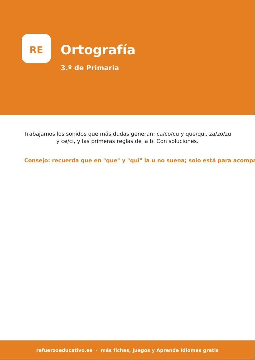 ortografia 3 primaria portada