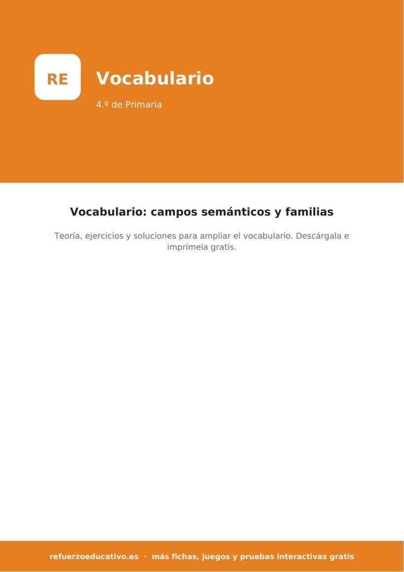 vocabulario 4 primaria portada