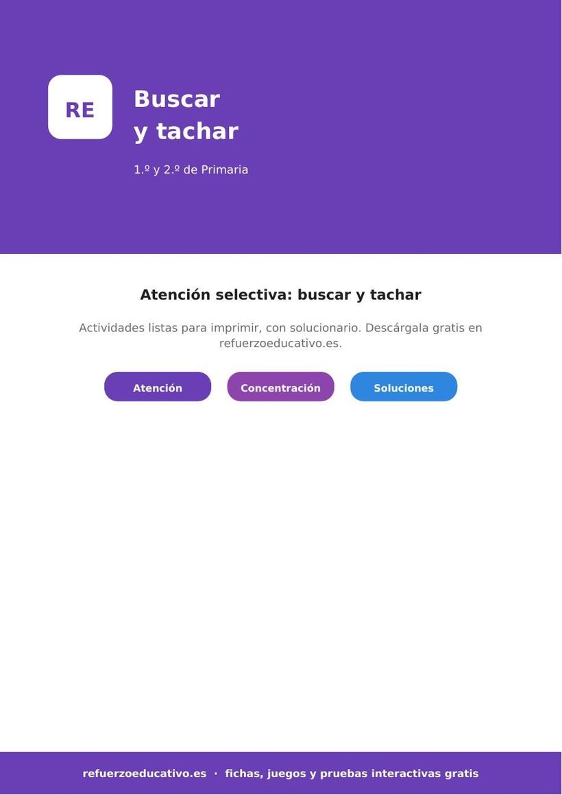 atencion buscar tachar 1 2 primaria portada