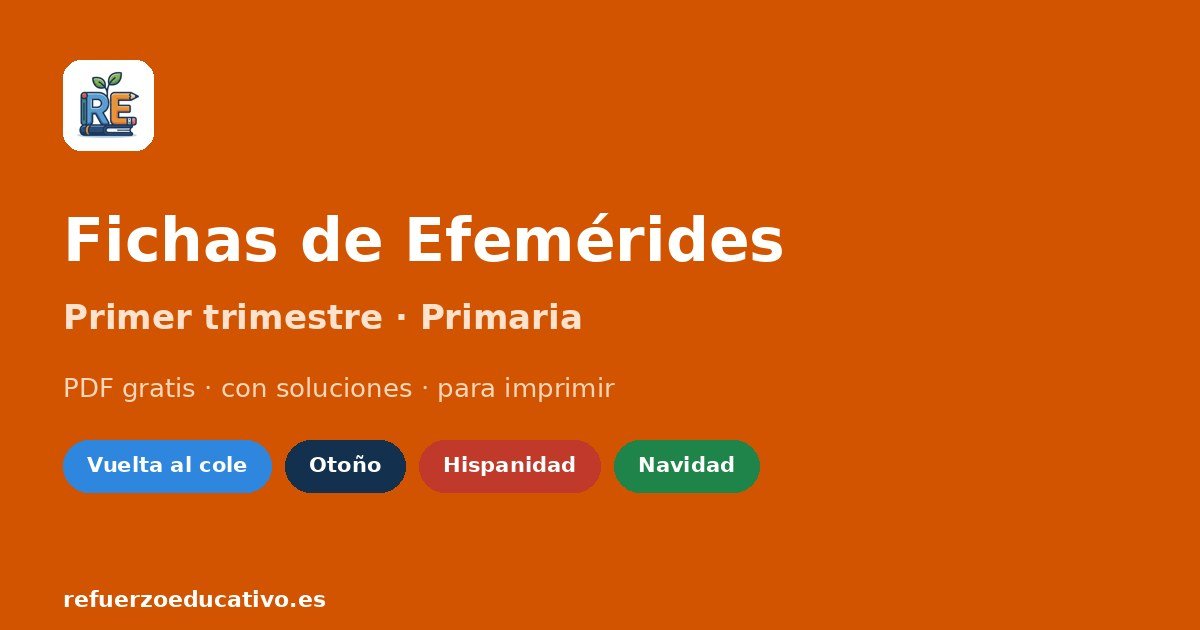 Fichas de efemérides del primer trimestre para imprimir