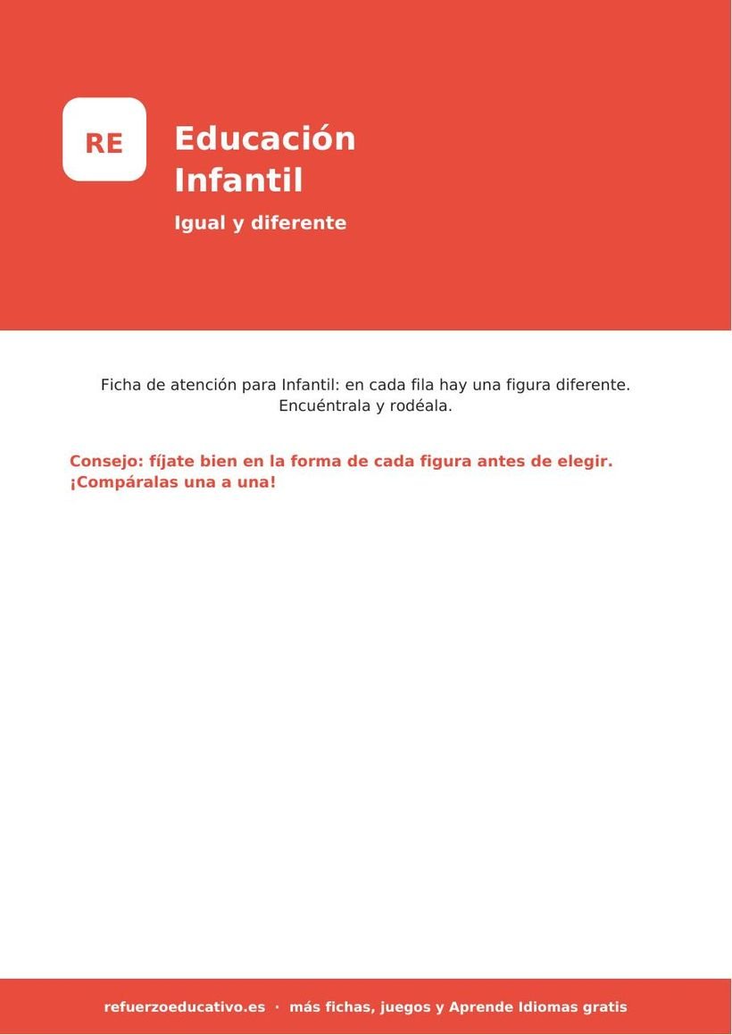 infantil igual diferente portada