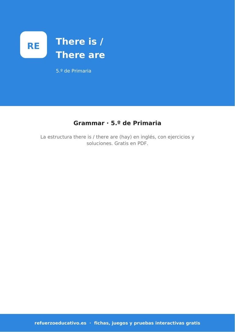 ingles there is are 5o portada