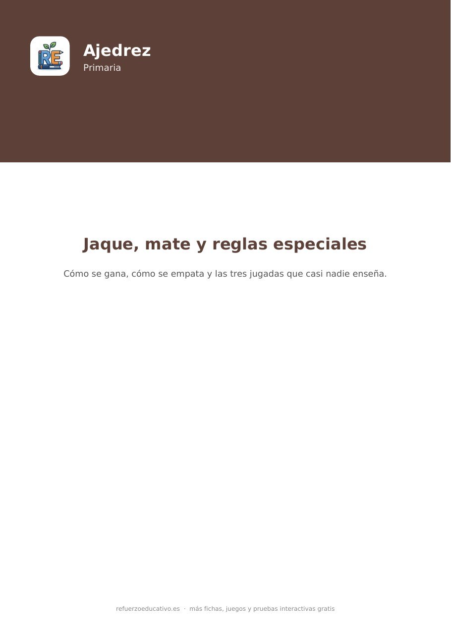 Portada de la ficha Jaque, mate y ahogado de refuerzoeducativo.es