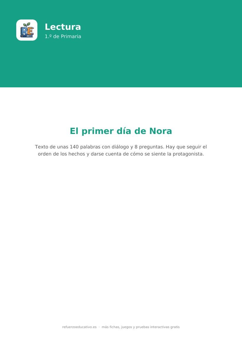 Portada de la lectura comprensiva lectura comprensiva 1 primaria nivel avanzado
