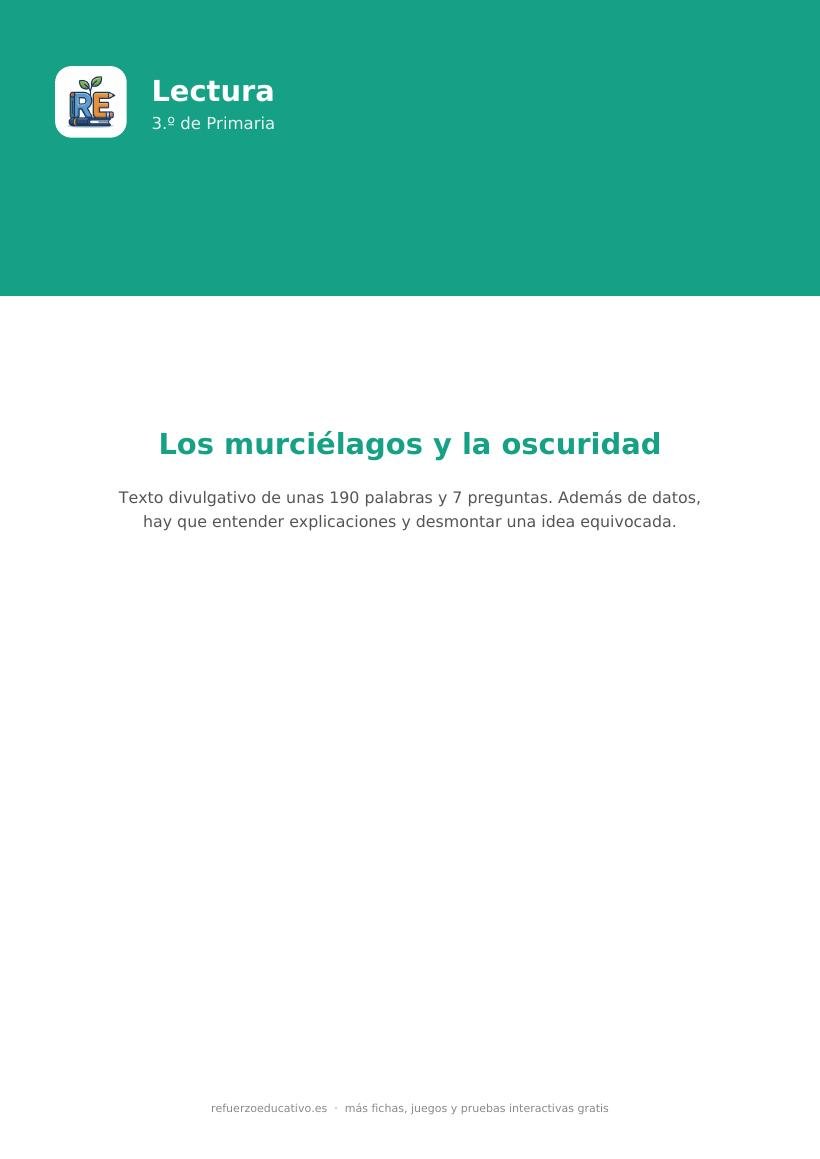 Portada de la lectura comprensiva lectura comprensiva 3 primaria nivel intermedio