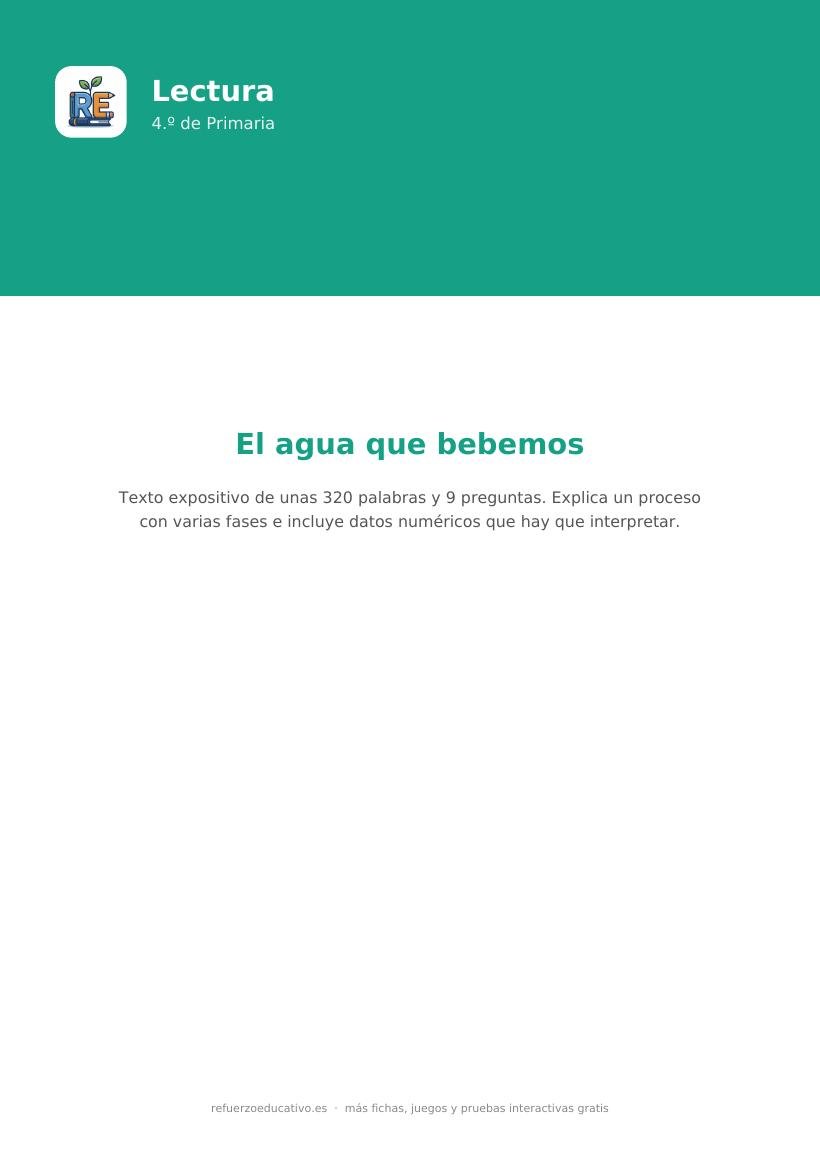 Portada de la lectura comprensiva lectura comprensiva 4 primaria nivel avanzado