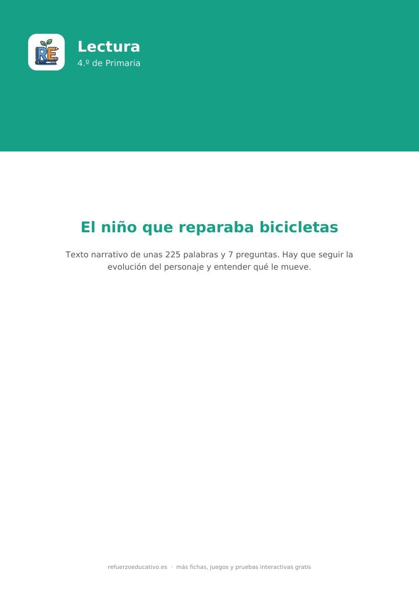 Portada de la lectura comprensiva lectura comprensiva 4 primaria nivel intermedio