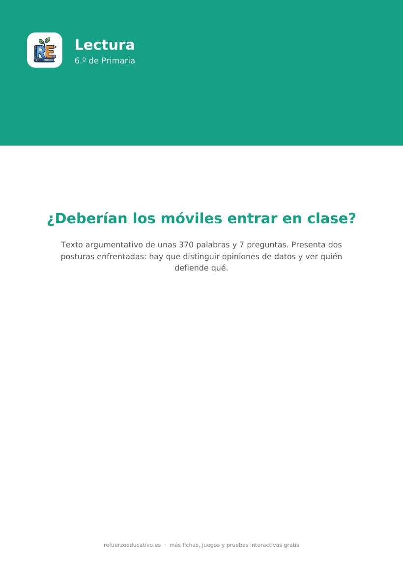 Portada de la lectura comprensiva lectura comprensiva 6 primaria nivel intermedio
