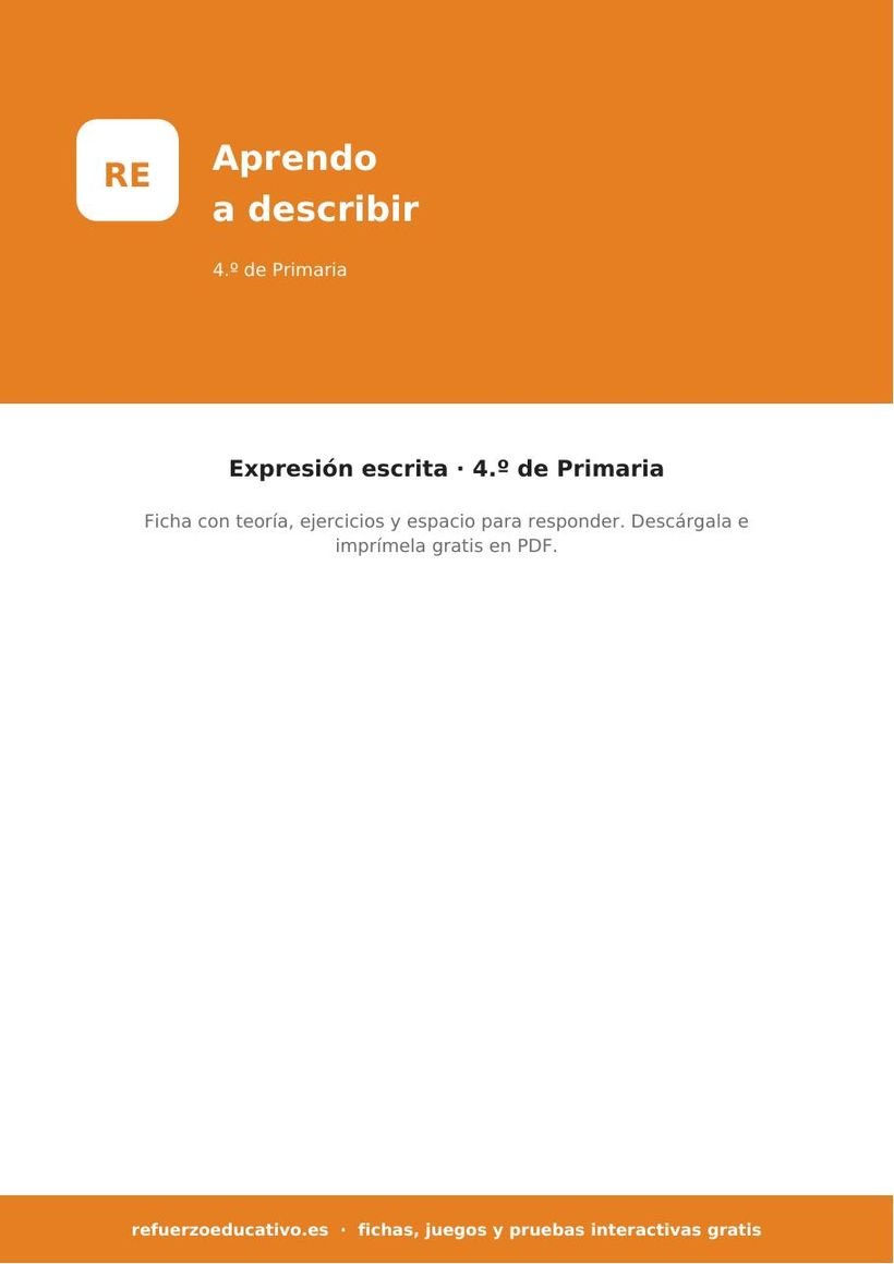 lengua la descripcion 4o portada