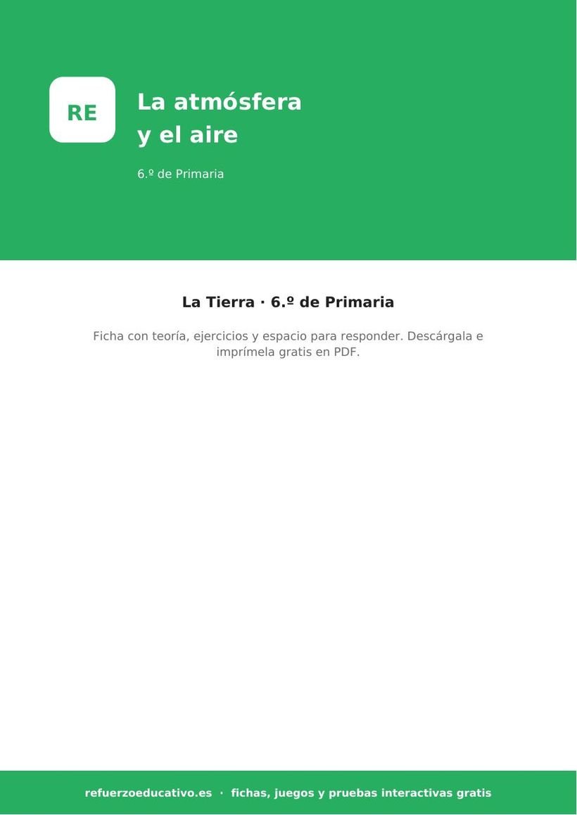 naturales la atmosfera y el aire 6o portada