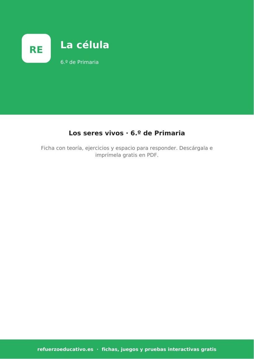 naturales la celula 6o portada