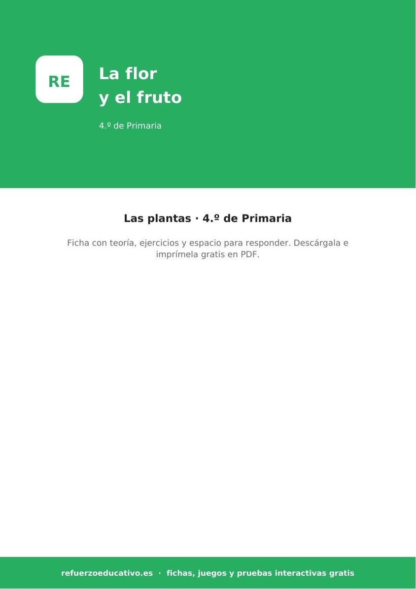 naturales la flor y el fruto 4o portada