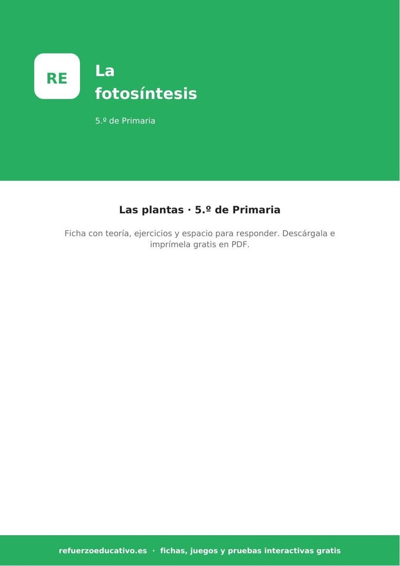 naturales la fotosintesis 5o portada