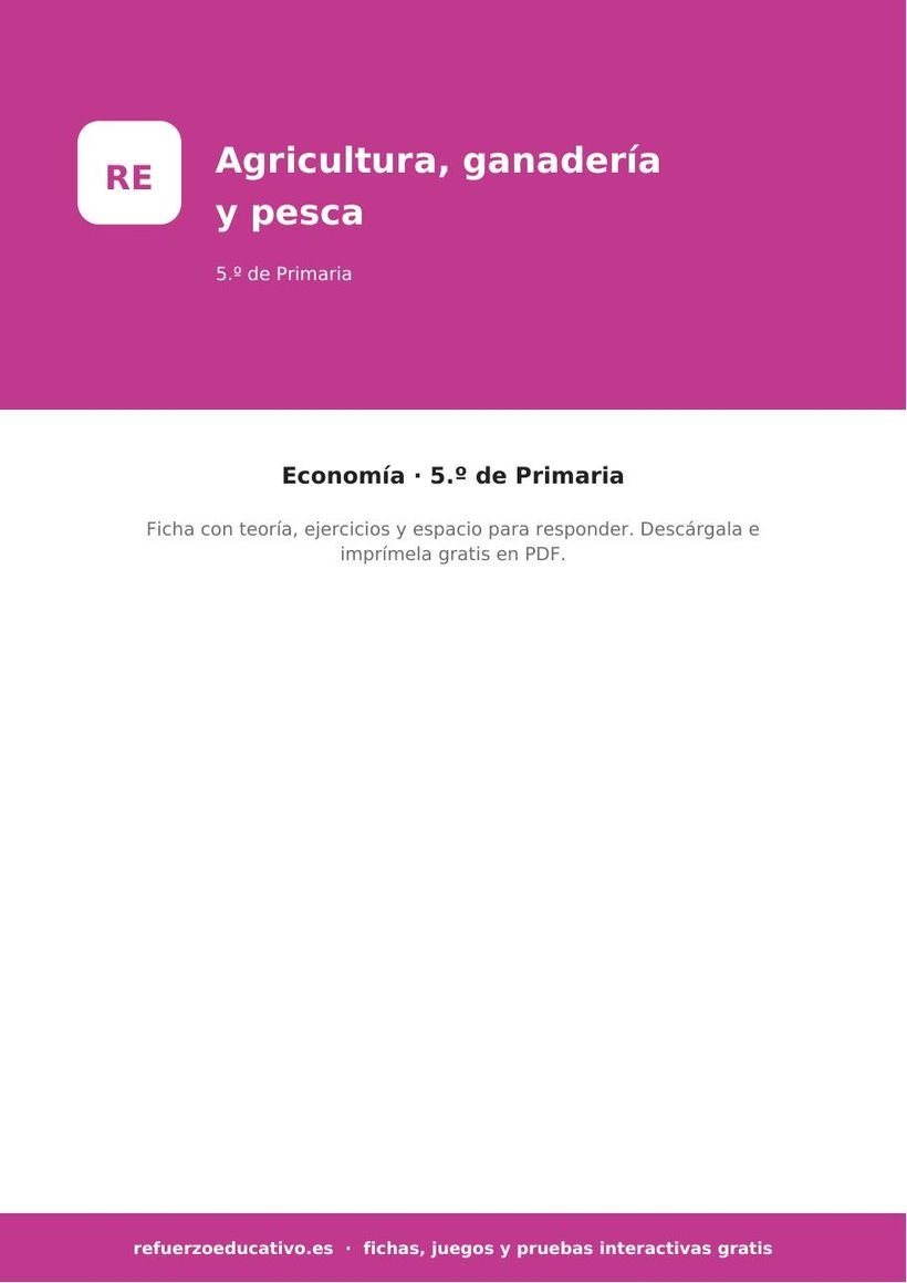 sociales la agricultura la ganaderia y la pesca 5o portada