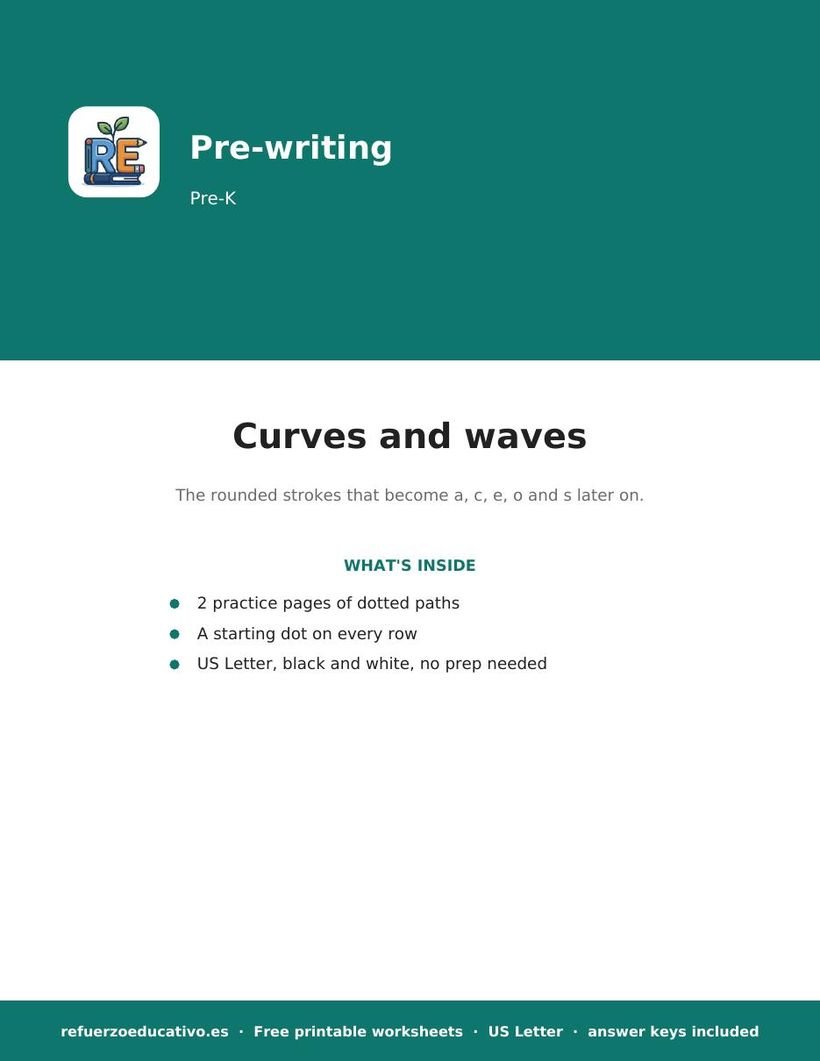 Waves and hills worksheet cover